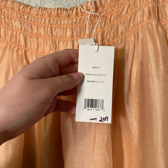 NWT Vince Smocked-Waist Gathered Maxi Skirt - Picture 5 of 8